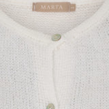 MARTA DU CHATEAU Marta du Chateau dam cardigan MdcJuliana 2413 Cardigan Bianco24180