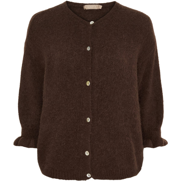 MARTA DU CHATEAU Marta du Chateau dam cardigan MdcJuliana 2413 Cardigan Brown2984