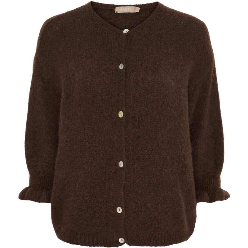 MARTA DU CHATEAU Marta du Chateau dam cardigan MdcJuliana 2413 Cardigan Brown2984