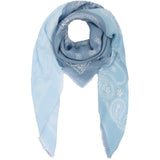 MARTA DU CHATEAU Marta du Chateau dam halsduk MdcBelle FA37263 Scarf Light Blue/Jeans