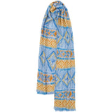 MARTA DU CHATEAU Marta du Chateau dam halsduk MdcEmila FA60198 Scarf Blue