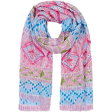 MARTA DU CHATEAU Marta du Chateau dam halsduk MdcEmila FA60198 Scarf Pink/Blue