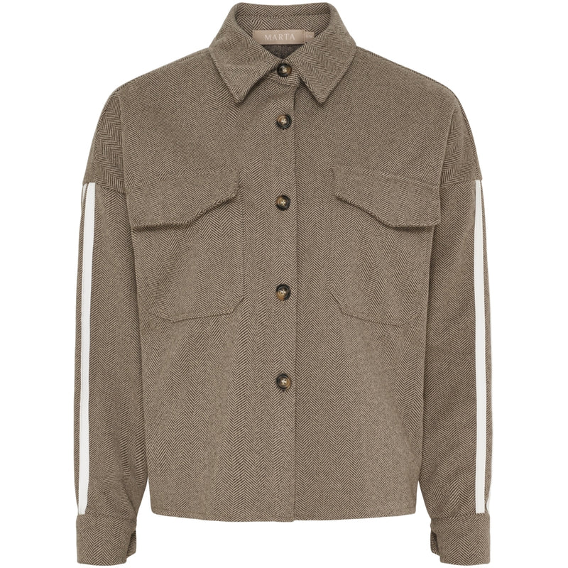 MARTA DU CHATEAU Marta du Chateau dam jacka MdcAvalon 258918PM Shirt Brown4