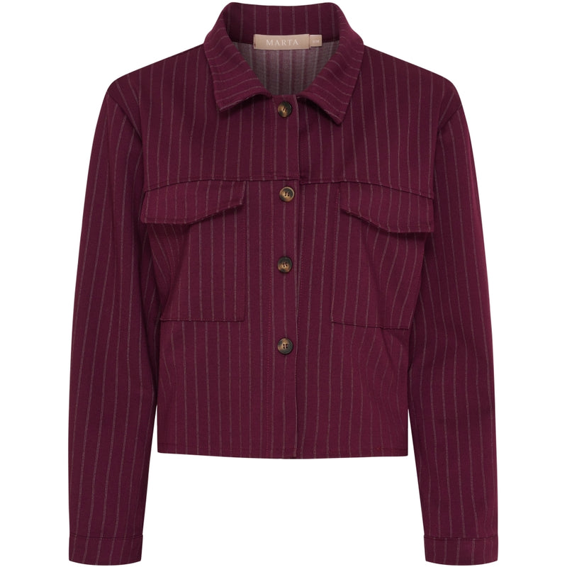 MARTA DU CHATEAU Marta du Chateau dam jacka MdcOpal 83769 Jacket Bordeaux6269