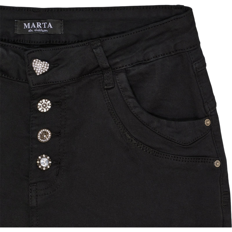 MARTA DU CHATEAU Marta du Chateau dam jeans MdcNahla MDC227-2533 Jeans Black Denim