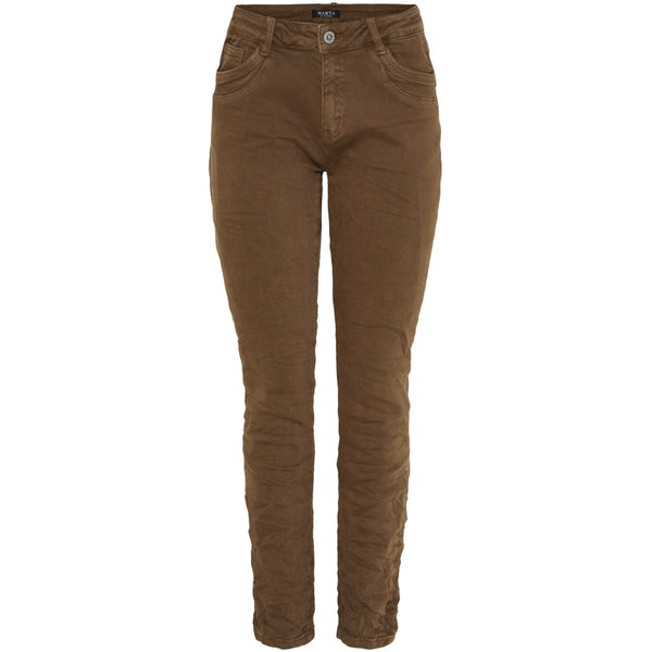 MARTA DU CHATEAU Marta du Chateau dam jeans MdcNora MDC229-8711 Jeans Camel