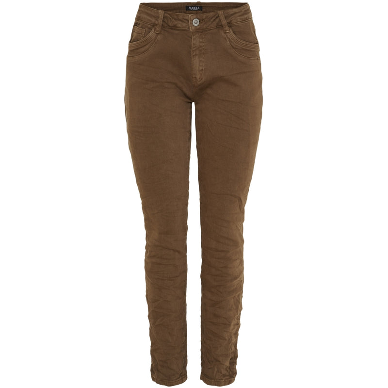 MARTA DU CHATEAU Marta du Chateau dam jeans MdcNora MDC229-8711 Jeans Camel