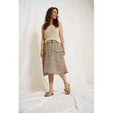MARTA DU CHATEAU Marta du Chateau dam kjol MdcEvania 70097 Skirt Fango