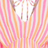 MARTA DU CHATEAU Marta du Chateau dam klänning MdcAndrea 7315 Dress Stripe Fuxia/Orange