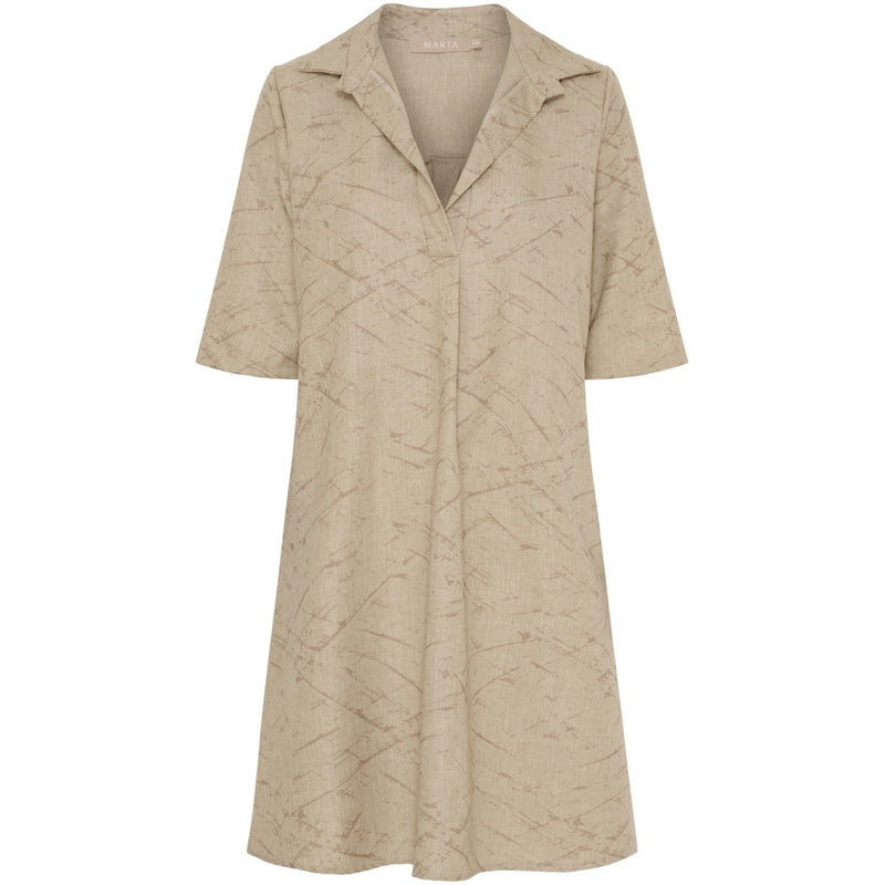 MARTA DU CHATEAU Marta du Chateau dam klänning MdcBernice 259350 Dress Camel Print