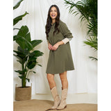MARTA DU CHATEAU Marta du Chateau dam klänning MdcCybele 32166/A Dress Kaki
