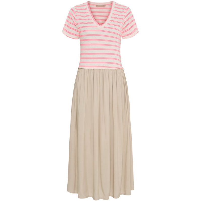 MARTA DU CHATEAU Marta du Chateau dam klänning MdcIngfrid 7334 Dress Beige/Pink
