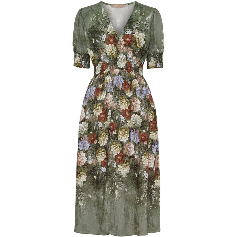 MARTA DU CHATEAU Marta du Chateau dam klänning MdcLydia 25216 Dress Military0460