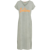 MARTA DU CHATEAU Marta du Chateau dam klänning MdcRosalia 22625 Dress Military/Arancio Fluo
