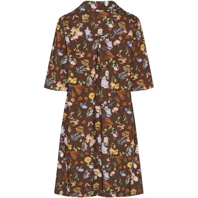 MARTA DU CHATEAU Marta du Chateau dam klänning MdcWildrose 259351V Dress Brown Print