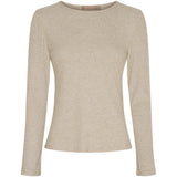 MARTA DU CHATEAU Marta du Chateau dam långärmad T-shirt 38915M LS Tee Beige