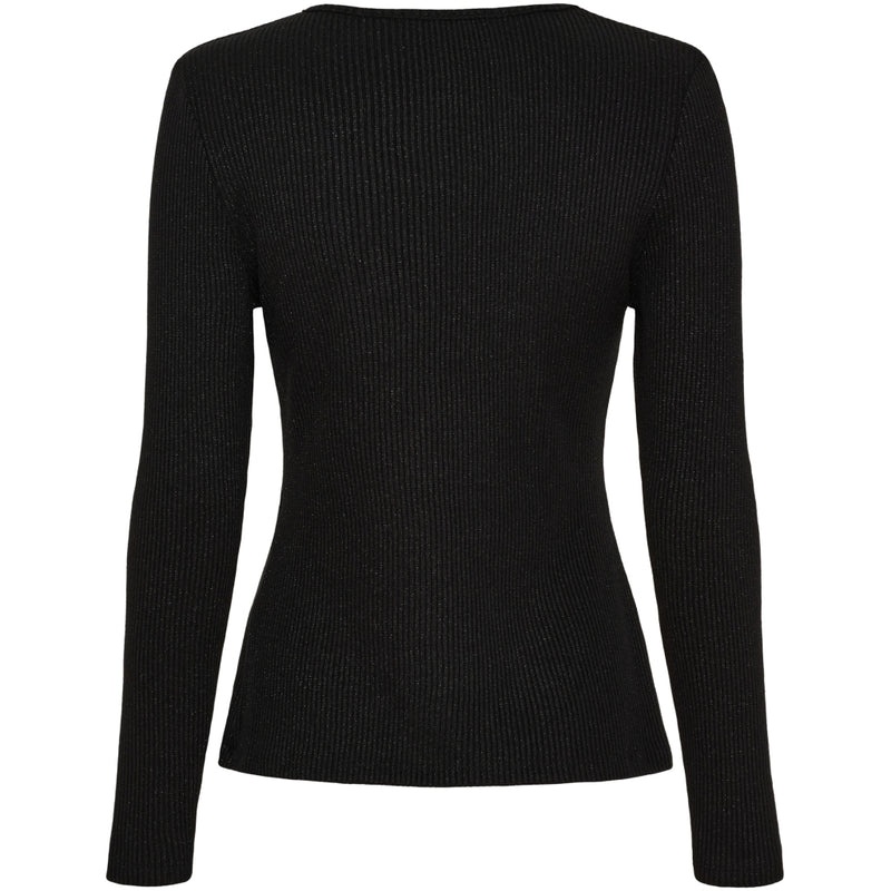 MARTA DU CHATEAU Marta du Chateau dam långärmad T-shirt 38915M LS Tee Black