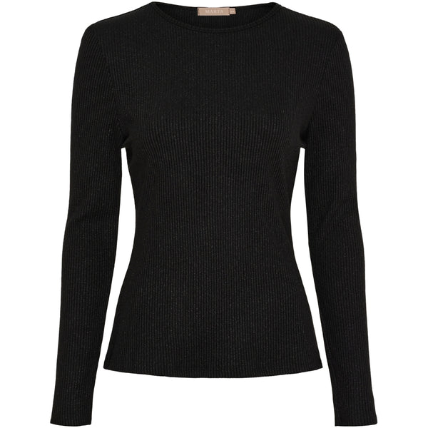 MARTA DU CHATEAU Marta du Chateau dam långärmad T-shirt 38915M LS Tee Black