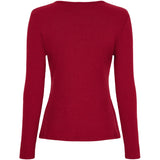 MARTA DU CHATEAU Marta du Chateau dam långärmad T-shirt 38915M LS Tee Bordeaux