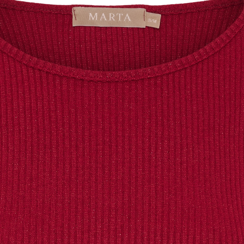 MARTA DU CHATEAU Marta du Chateau dam långärmad T-shirt 38915M LS Tee Bordeaux