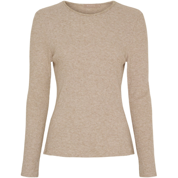 MARTA DU CHATEAU Marta du Chateau dam långärmad T-shirt 38915M LS Tee Camel