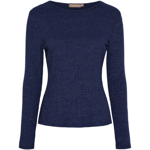 MARTA DU CHATEAU Marta du Chateau dam långärmad T-shirt 38915M LS Tee Navy