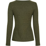 MARTA DU CHATEAU Marta du Chateau dam långärmad T-shirt 38915M LS Tee Oliven