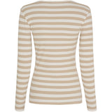 MARTA DU CHATEAU Marta du Chateau dam långärmad T-shirt MdcBegonia 7702 LS Tee Beige