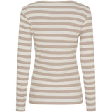 MARTA DU CHATEAU Marta du Chateau dam långärmad T-shirt MdcBegonia 7702 LS Tee Beige Melange