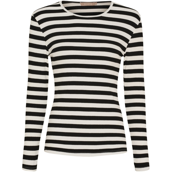 MARTA DU CHATEAU Marta du Chateau dam långärmad T-shirt MdcBegonia 7702 LS Tee Black