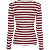 MARTA DU CHATEAU Marta du Chateau dam långärmad T-shirt MdcBegonia 7702 LS Tee Bordeaux
