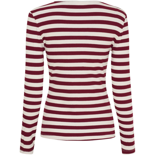MARTA DU CHATEAU Marta du Chateau dam långärmad T-shirt MdcBegonia 7702 LS Tee Bordeaux