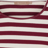 MARTA DU CHATEAU Marta du Chateau dam långärmad T-shirt MdcBegonia 7702 LS Tee Bordeaux