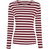 MARTA DU CHATEAU Marta du Chateau dam långärmad T-shirt MdcBegonia 7702 LS Tee Bordeaux