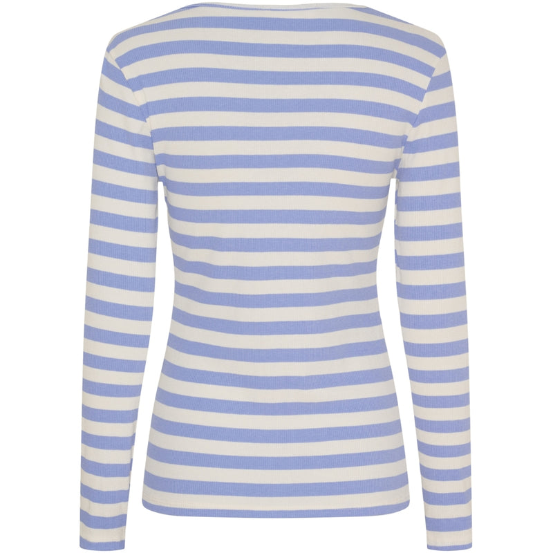 MARTA DU CHATEAU Marta du Chateau dam långärmad T-shirt MdcBegonia 7702 LS Tee Celeste