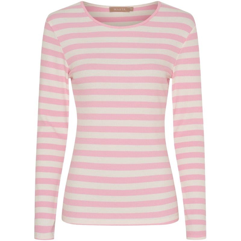 MARTA DU CHATEAU Marta du Chateau dam långärmad T-shirt MdcBegonia 7702 LS Tee Confetto