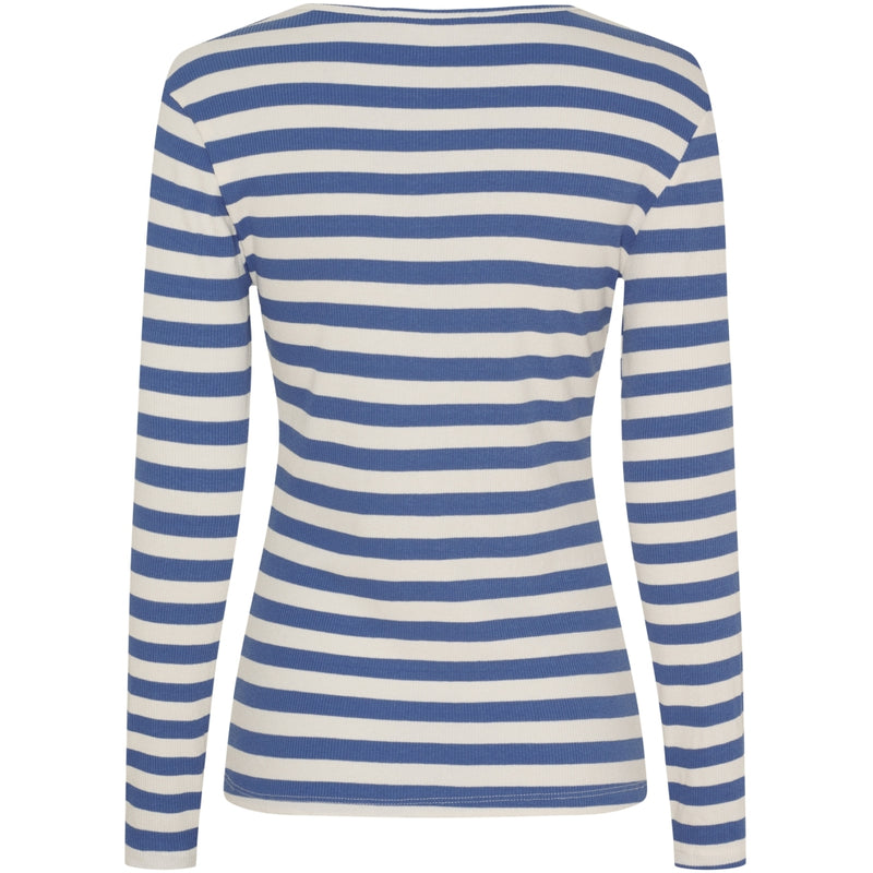 MARTA DU CHATEAU Marta du Chateau dam långärmad T-shirt MdcBegonia 7702 LS Tee Fiordo