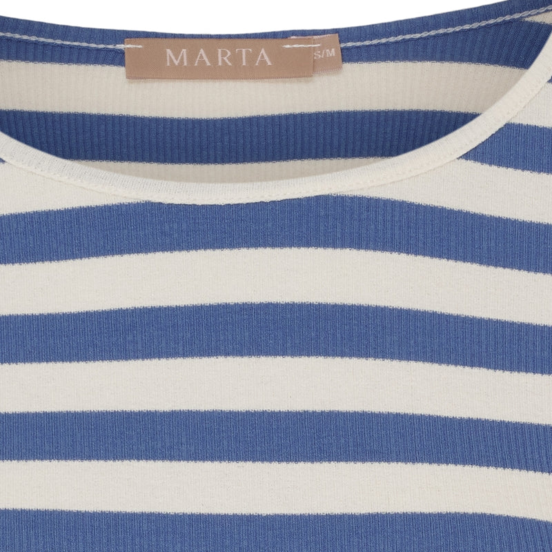 MARTA DU CHATEAU Marta du Chateau dam långärmad T-shirt MdcBegonia 7702 LS Tee Fiordo