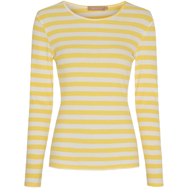 MARTA DU CHATEAU Marta du Chateau dam långärmad T-shirt MdcBegonia 7702 LS Tee Giallo