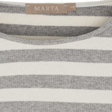 MARTA DU CHATEAU Marta du Chateau dam långärmad T-shirt MdcBegonia 7702 LS Tee GreyMelange10