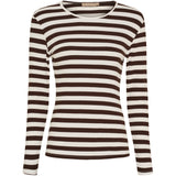 MARTA DU CHATEAU Marta du Chateau dam långärmad T-shirt MdcBegonia 7702 LS Tee Moro
