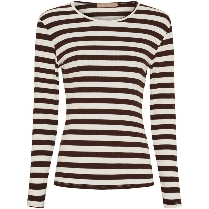 MARTA DU CHATEAU Marta du Chateau dam långärmad T-shirt MdcBegonia 7702 LS Tee Moro