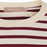 MARTA DU CHATEAU Marta du Chateau dam långärmad T-shirt MdcKara 58709 LS Tee Bordeaux