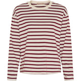 MARTA DU CHATEAU Marta du Chateau dam långärmad T-shirt MdcKara 58709 LS Tee Bordeaux