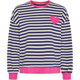 MARTA DU CHATEAU Marta du Chateau dam långärmad T-shirt MdcVilda 58903 LS Tee Navy/Fuxia