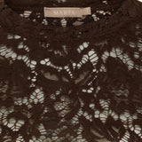 MARTA DU CHATEAU Marta du Chateau dam långärmad spets-t-shirt MdcMilley 7707 LS Tee Moro