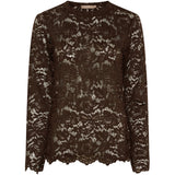 MARTA DU CHATEAU Marta du Chateau dam långärmad spets-t-shirt MdcMilley 7707 LS Tee Moro