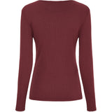 MARTA DU CHATEAU Marta du Chateau dam långärmad t-shirt MdcAster 4906 LS Tee Bordeaux