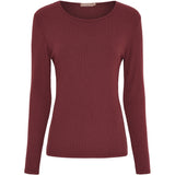 MARTA DU CHATEAU Marta du Chateau dam långärmad t-shirt MdcAster 4906 LS Tee Bordeaux