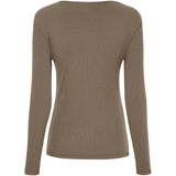 MARTA DU CHATEAU Marta du Chateau dam långärmad t-shirt MdcAster 4906 LS Tee Fango